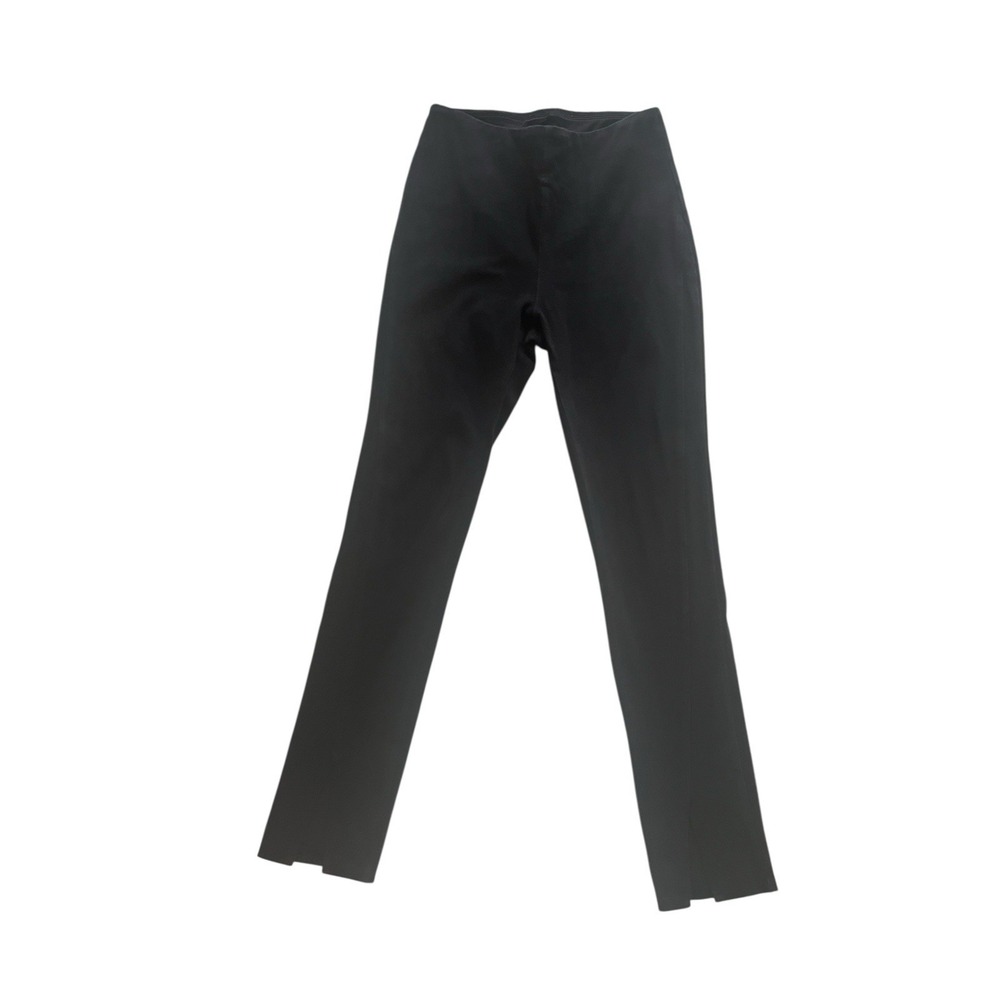Lysse Women's Size S Black Ponte Pant Skinny‎ Front Slit Split Hem